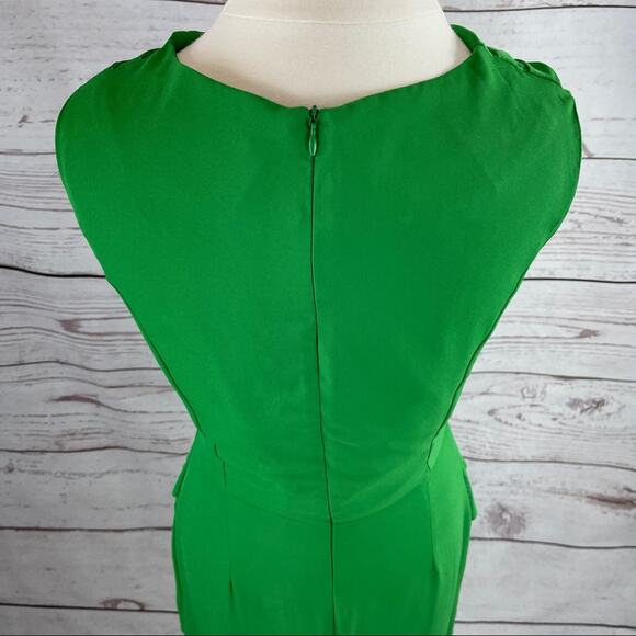 Meng Fei Lu green drape neck sheath dress - Picture 10 of 15